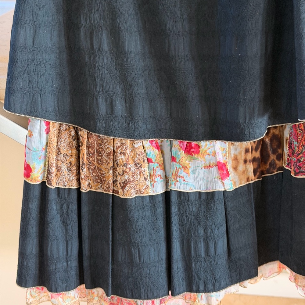 Vintage Roberto Cavalli FREAKY Black and Floral Skirt - Picture 9 of 16